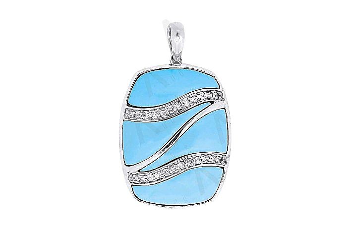 turquoise minimal Pendant