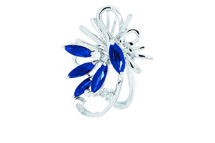 Diamond And Sapphire Pendant