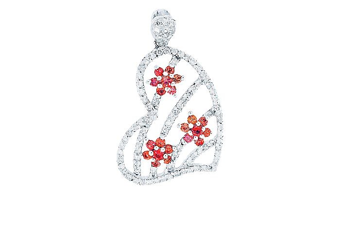  Diamond And Sapphire Pendant