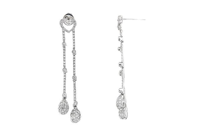 Tear Drop Diamond Statement Earring