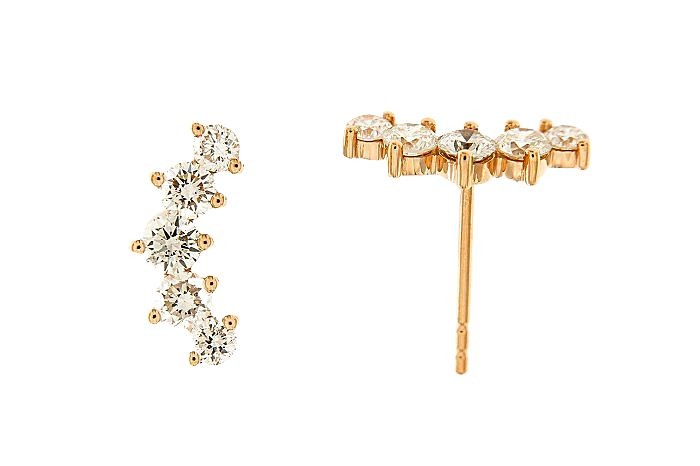 Diamond Modern Earring Stud
