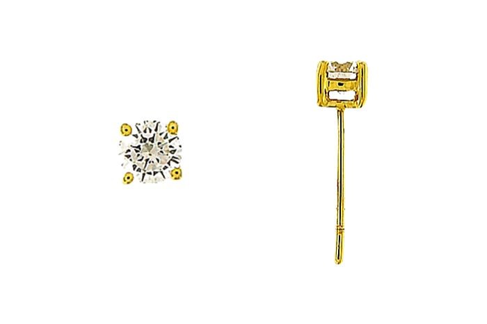  Diamond Earring Solitaire Stud 