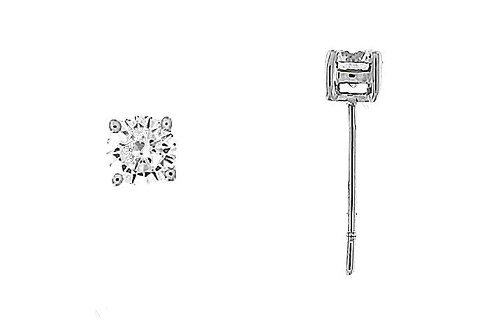 Diamond Earring Solitaire Stud