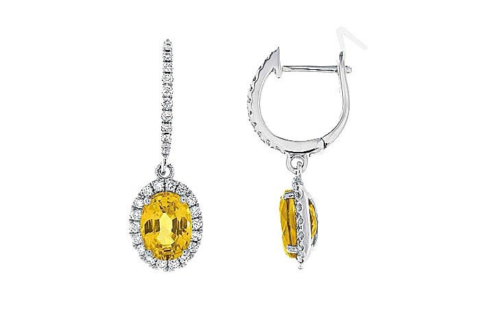 Sapphire Diamond Dress Earring