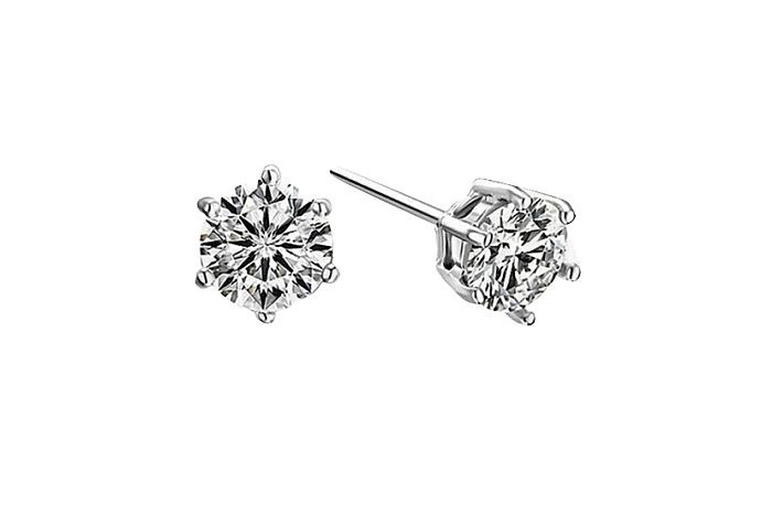 Diamond Earring Solitaire Stud 