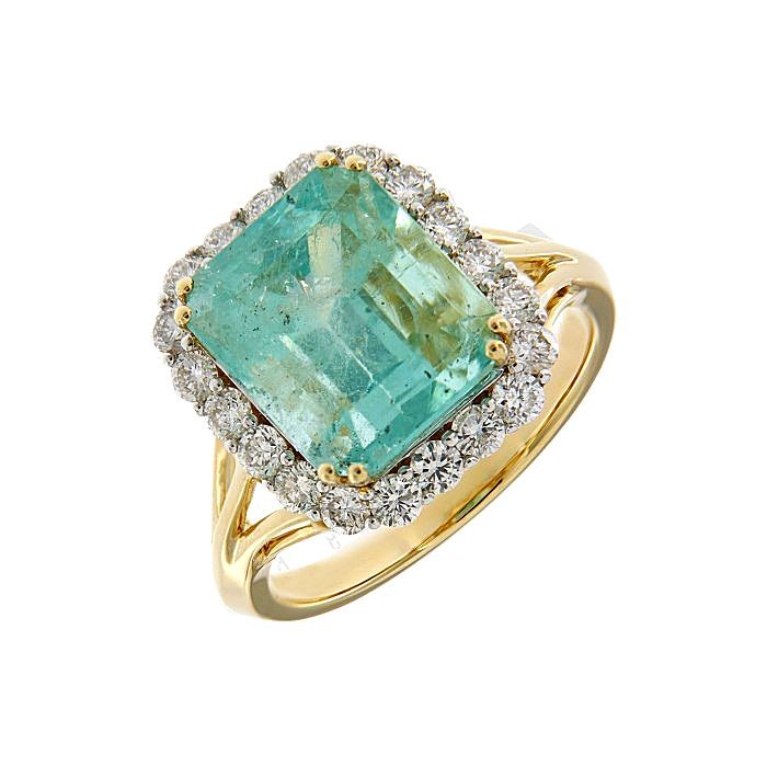 Emerald Diamond Statement Ring