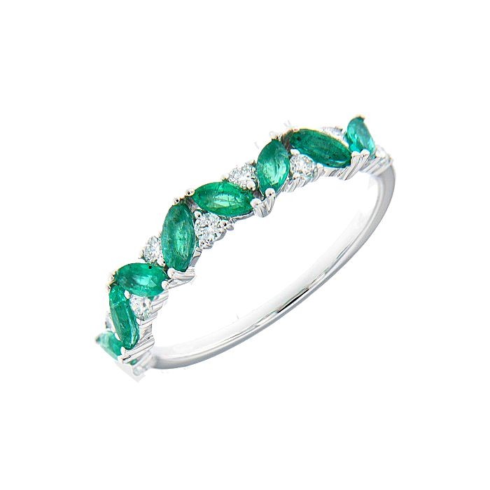 Marquise Emeral Band