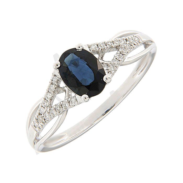 Sapphire Diamond Dress Ring