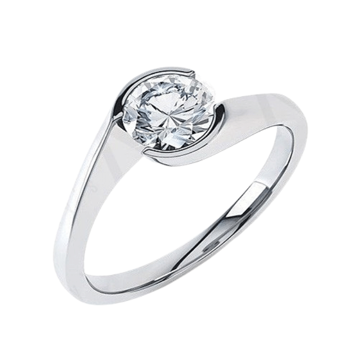 White Gold Solitaire Diamond Diamond Engagement Ring