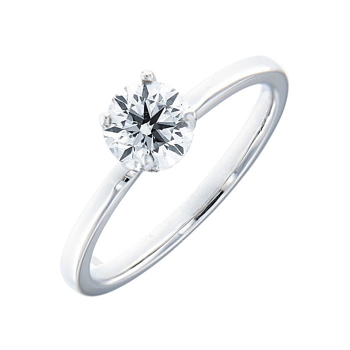 White Gold Solitaire Diamond Engagement Ring