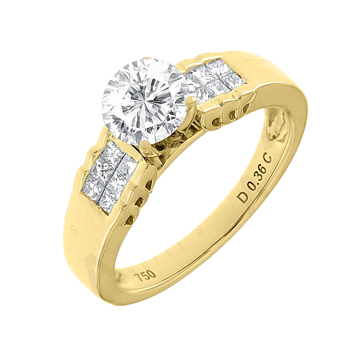 Rose Gold Fancy Diamond Engagement Ring