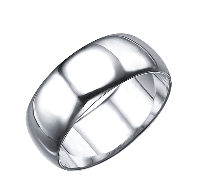 Polished Men Wedding Ring Bold