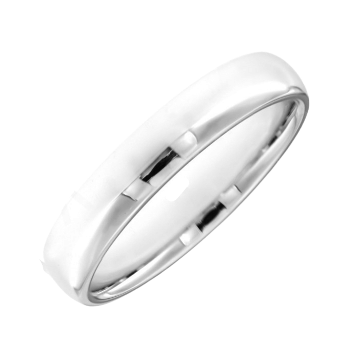 White Gold Men Wedding Ring