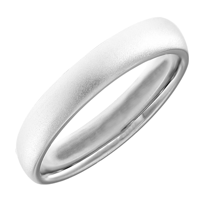 White Gold/ Platinum Bespoke Men Wedding Ring