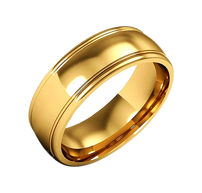 Rose Gold Men Wedding Ring