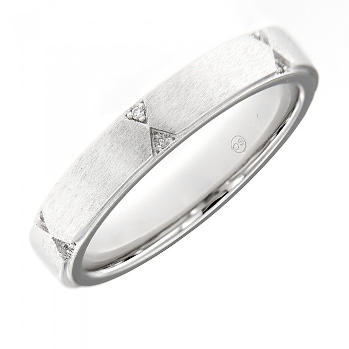 Gold Elegant Diamond Men Wedding Ring (0.02cts)