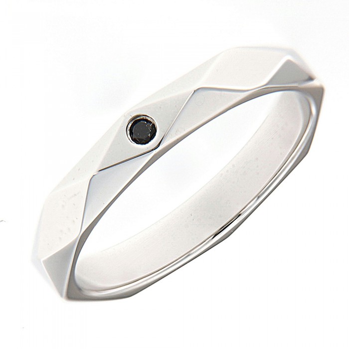 black Diamond Men Wedding Ring (0.03cts)