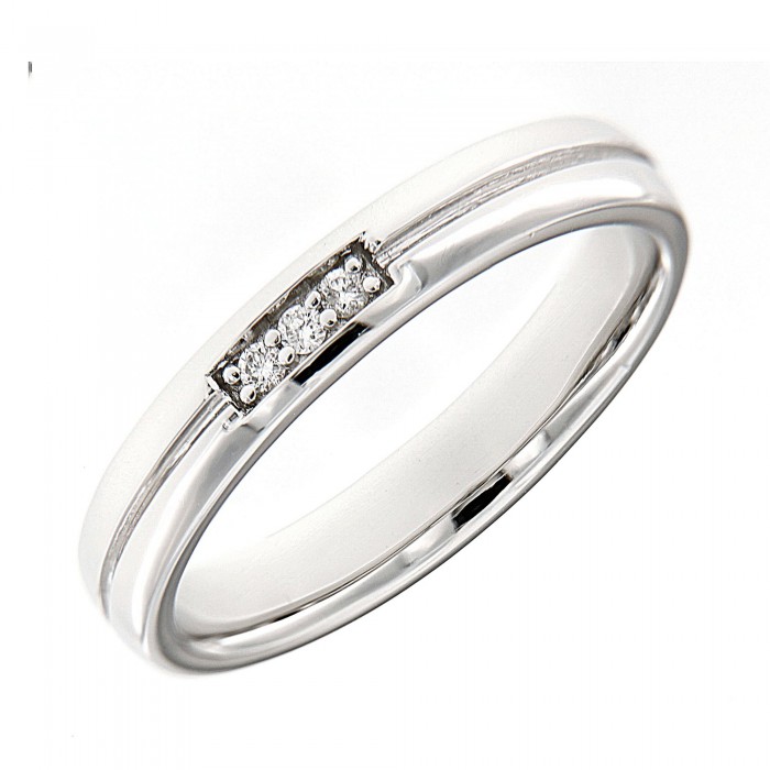  Minimal Diamond Wedding Ring (0.05cts)