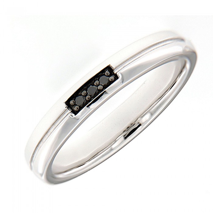  Balck Diamond Men Wedding Ring (0.05cts) 