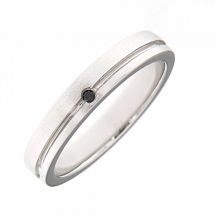 Diamond Minimal Men Wedding Ring (0.03cts)