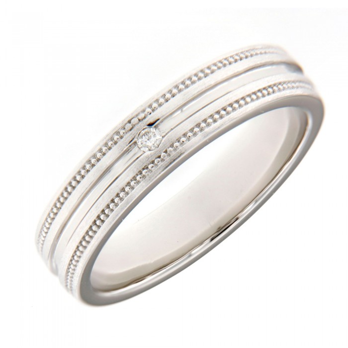 Designed Damond Wedding Ring (0.02cts)