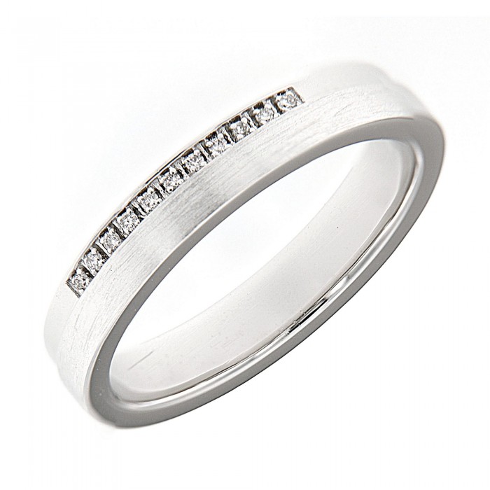 Matt Diamond Wedding Ring (0.04cts)