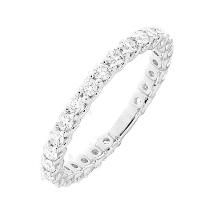 U Prong Diamond Wedding Ring